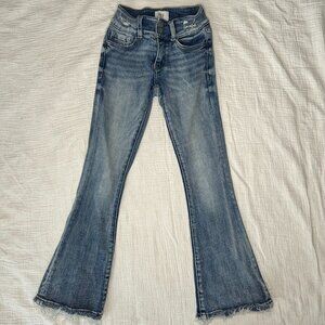 BKE YOUTH Girls Mid-Rise Boot Stretch Jean LONG ; SIZE 8